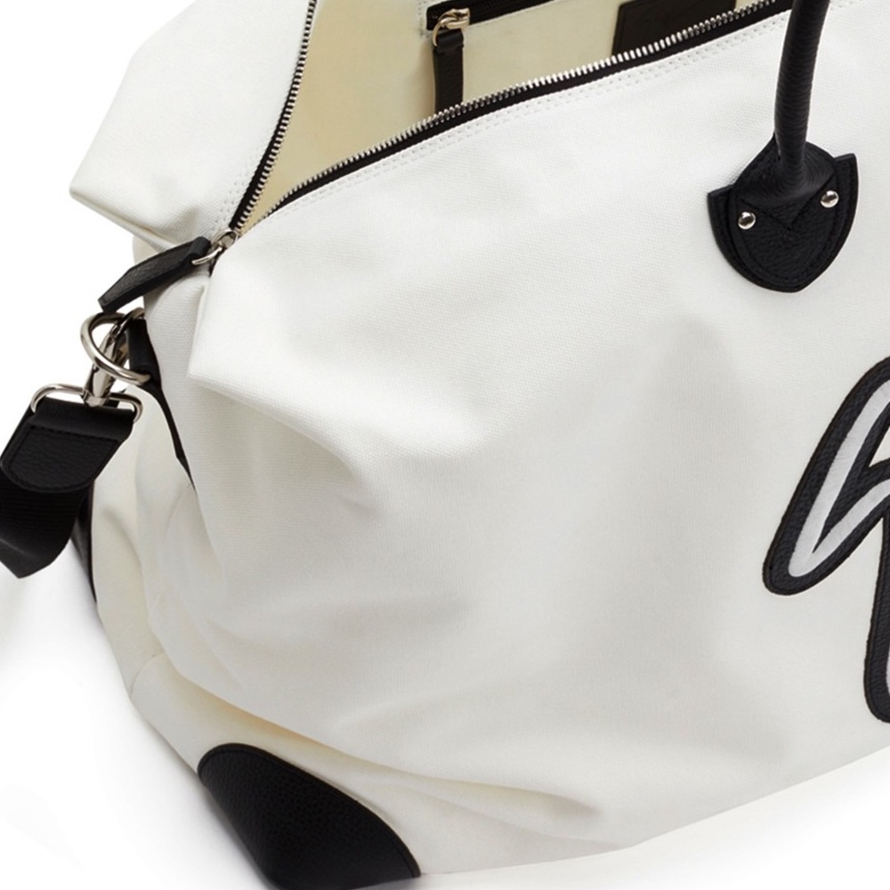 giuseppe zanotti NEW white carryall weekend bag - Picture 5 of 6